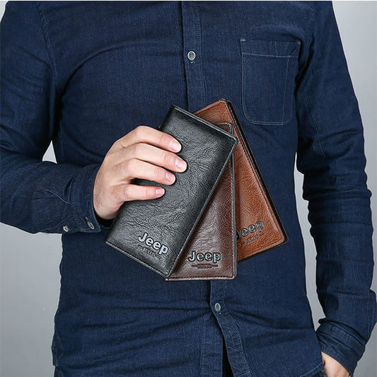 Jeep Long Leather Wallet (Buy 1 Get 1 Free)