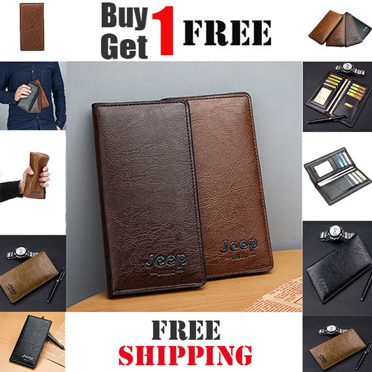 Jeep Long Leather Wallet (Buy 1 Get 1 Free)